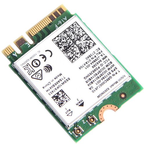Placa de Rede WiFi/Bluetooth - M.2 NGFF - Intel Wireless-AC 8265 (p/ Notebooks)