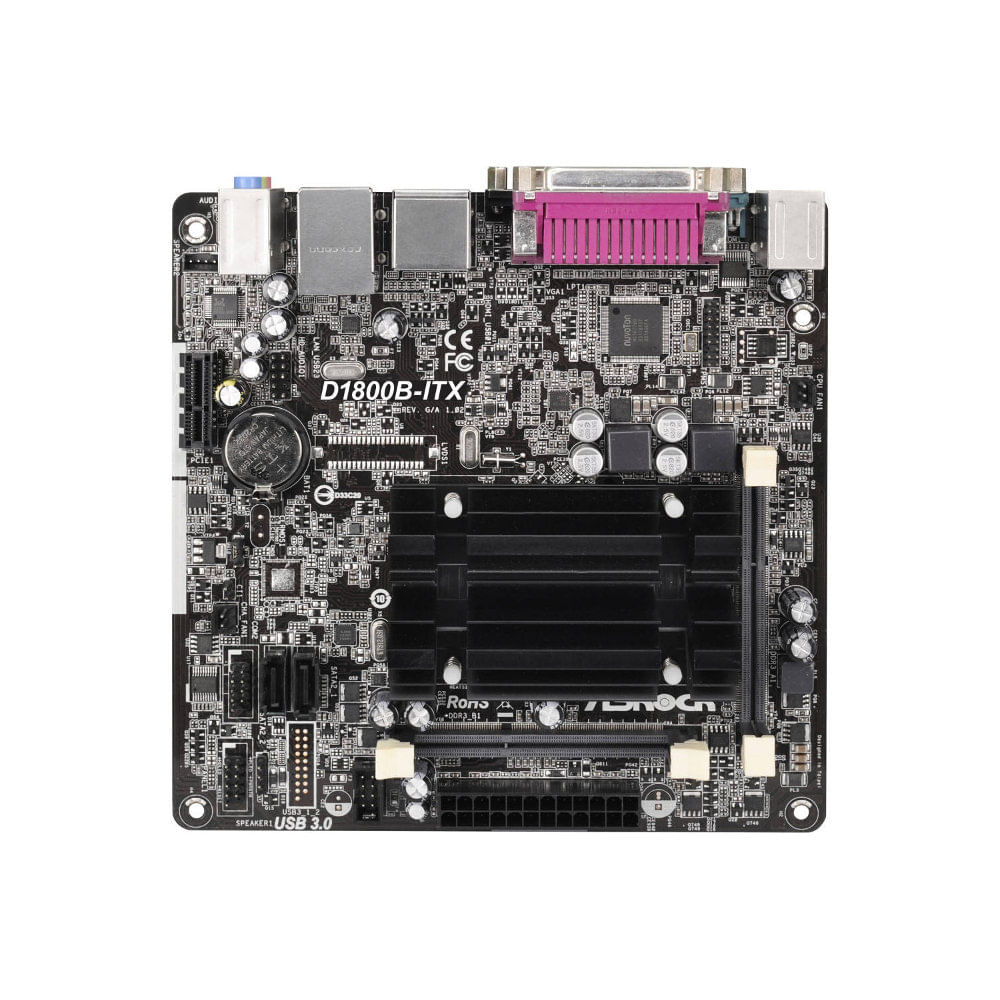 Placa mãe BGA1170 - ASRock D1800B-ITX (Mini ITX) - waz
