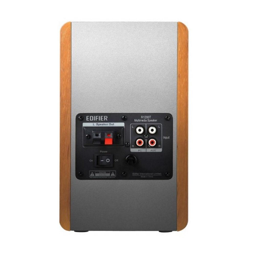 Caixa de Som - 2.0 - Edifier R1280T - Madeira/Prata - waz