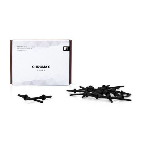 Kit Anti-Vibração p/ Ventoinhas - Noctua NA-SAV2 chromax.black (pack com 20 unidades, preto)