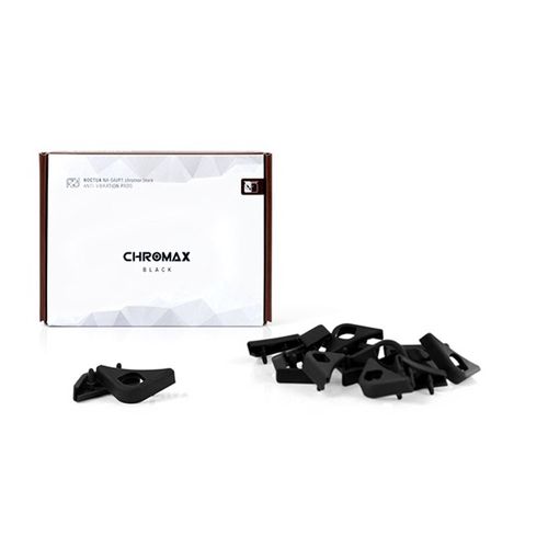 Kit Anti-Vibração p/ Ventoinhas - Noctua Anti-Vibration Pads NA-SAVP1 chromax.black (pack com 16 unidades, preto)