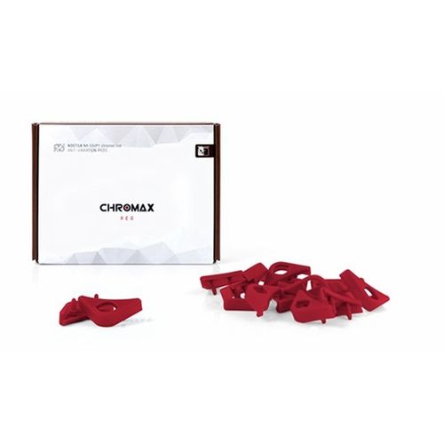 Kit Anti-Vibração p/ Ventoinhas - Noctua Anti-Vibration Pads NA-SAVP1 chromax.red (pack com 16 unidades, vermelho)