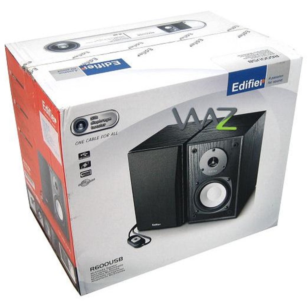 Caixa de Som - 2.0 - Edifier R600USB - Preta - waz