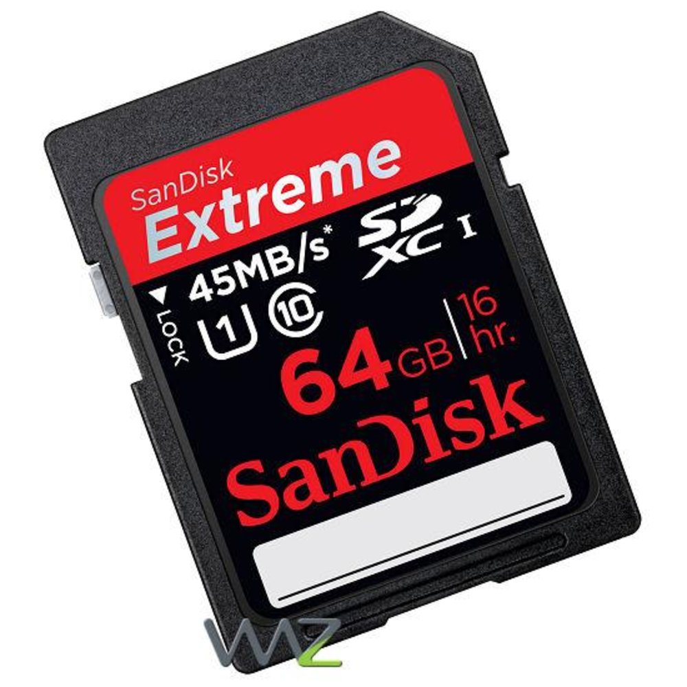 Cartão de memória - Secure Digital (SDXC) - 64GB - Sandisk Extreme