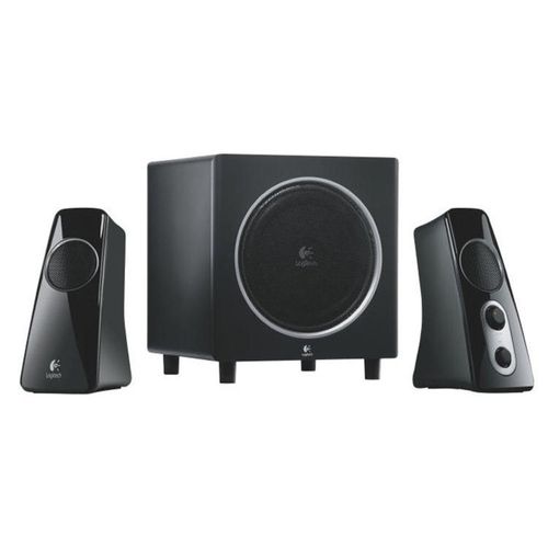 Caixa De Som 2 1 Logitech Speaker System Z523 Preta 980 000319 Waz