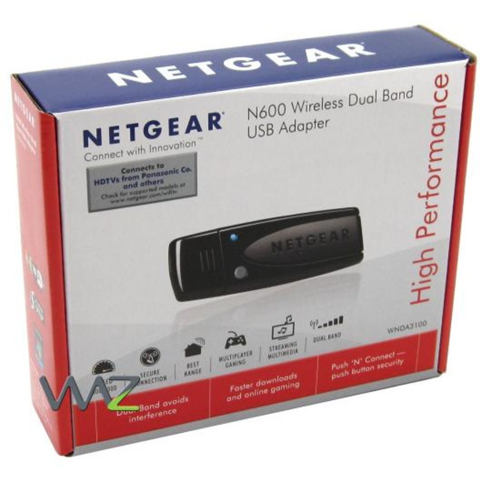 NETGEAR N600 WLAN USB Adapter - Dual Band WNDA3100 Für PC & Laptop