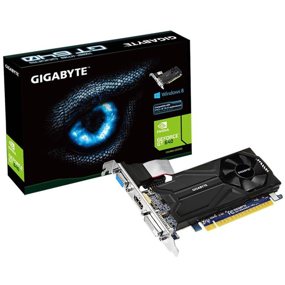 Placa De Vídeo Nvidia Geforce Gt 640 1gb Pci E Gigabyte Gv N640d5 1gl Waz 2631