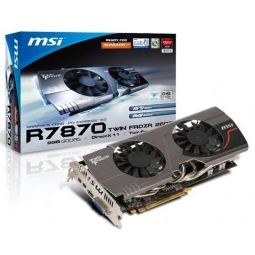 Placa De Video Pci E Amd Hd 7870 2gb 256bits Msi Twin Frozr Ghz Edition Oc Edition R7870 V274 Box Waz Placa De Video Pci E Amd Hd 7870 2gb 256bits Msi Twin Frozr Ghz Edition Oc Edition R7870 V274 Box Waz