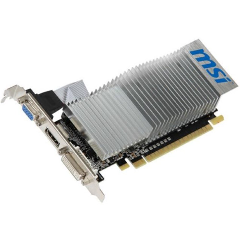 Placa de v deo PCI E NVIDIA GT 210 1G 64bits MSI N210 MD1GD3H LP