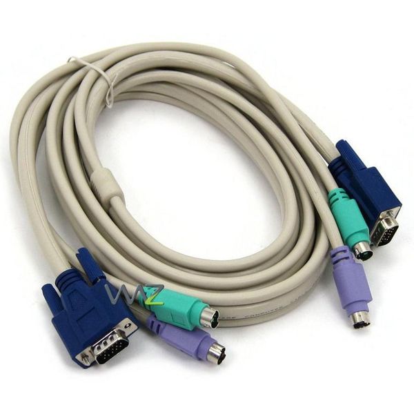 Conjunto de Cabos KVM - 1,8m - Bytecc - KVM-6MM