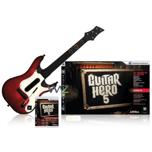 Combo Guitar Hero 4 em 1 Ps3 - Midia Digital