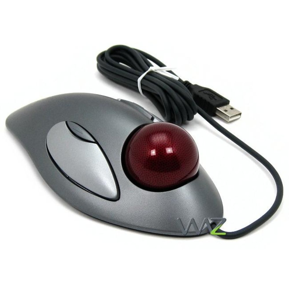 Trackball USB e PS/2 Logitech TrackMan Marble Cinza/Vermelho