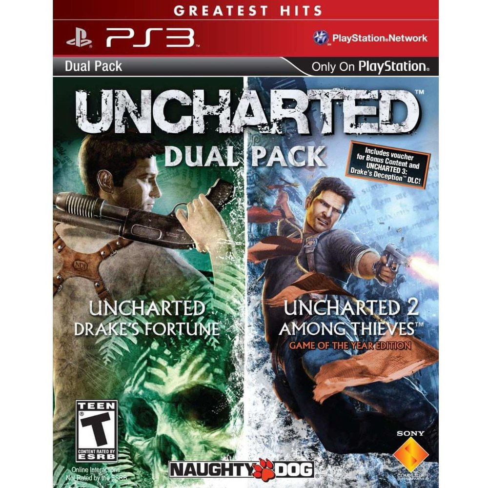 PS3 Uncharted Ultimate Combo Pack (Uncharted 1 e 2 + Controle