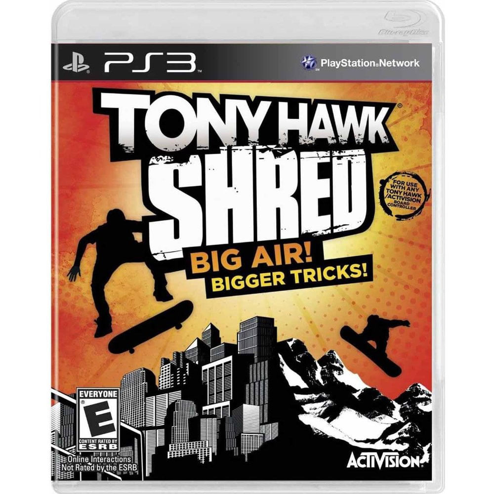 PS3 - Tony Hawk: Shred (Requer Skate board do PS3) - waz