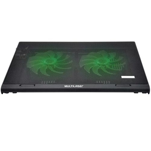 Cooler p/ Notebook Gamer - Multilaser Warrior - (c/ Led verde) - AC267 ...