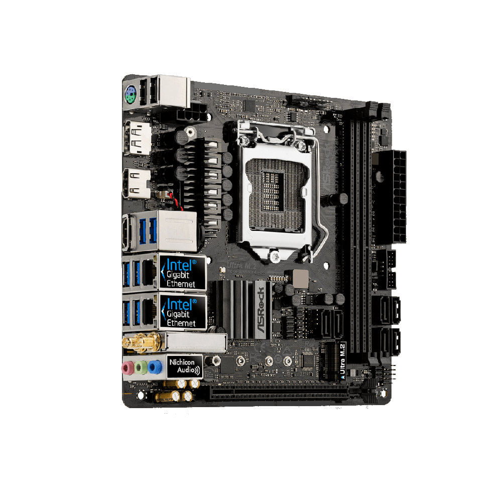 Placa mãe LGA 1151 - ASRock Z370M-ITX/AC (Mini ITX) - waz