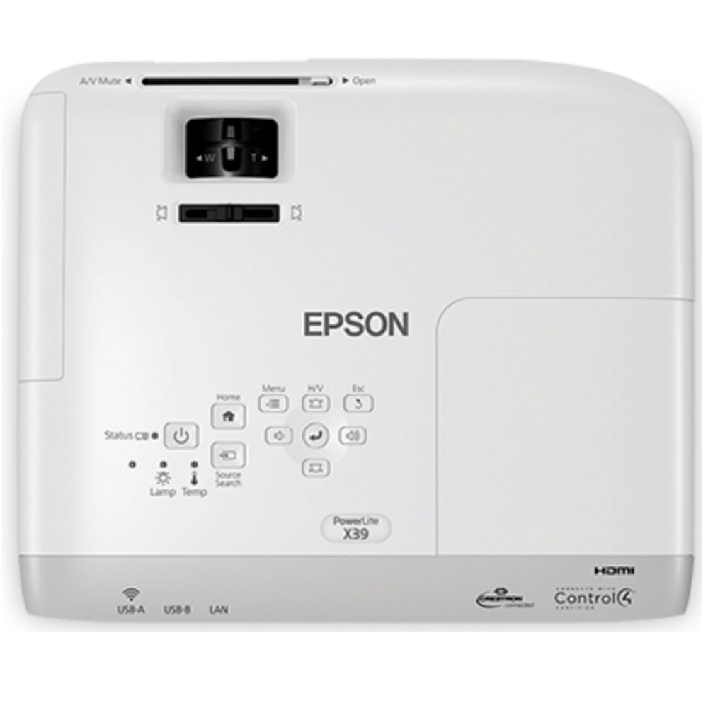 Projetor Epson PowerLite X39 (XGA 1024 x 768, HDMI, USB