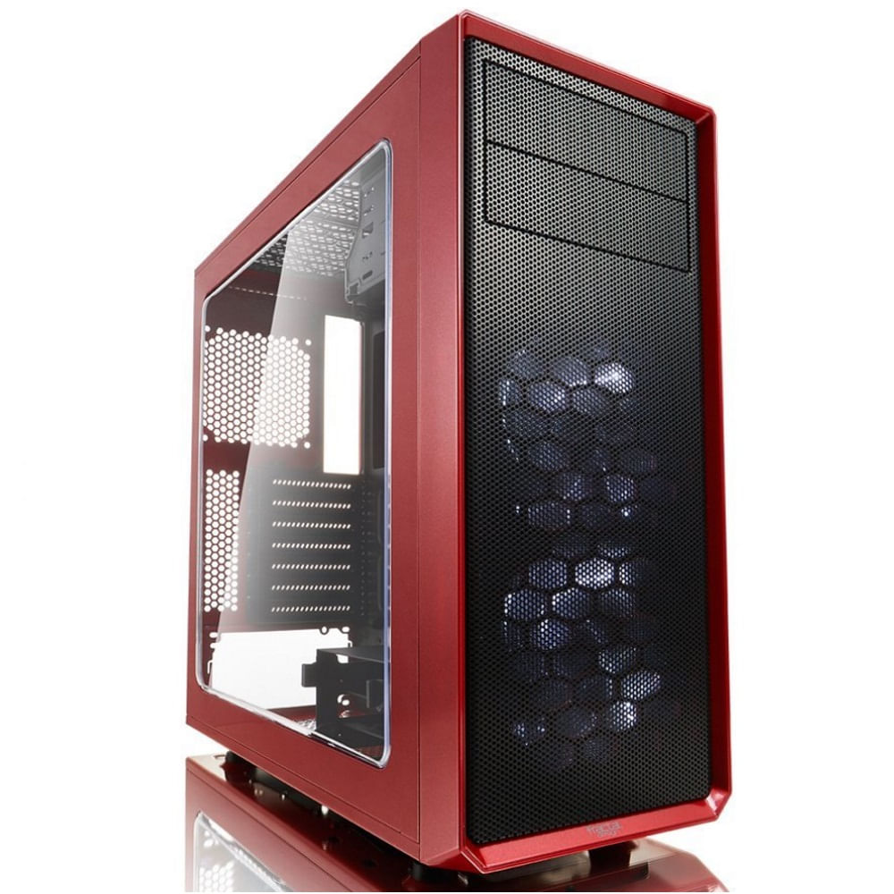 Gabinete ATX - Fractal Design Focus G - Mystic Red (c/ acrílico