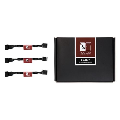 Cabo Adaptador p/ ventoinha - 4 pinos (pack com 3 unidades) - 8cm - Noctua Low-Noise Adaptor - NA-SRC7