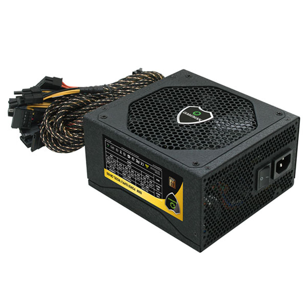 Fonte ATX - 600W - GAMEMAX GM600 - Preta OEM - waz