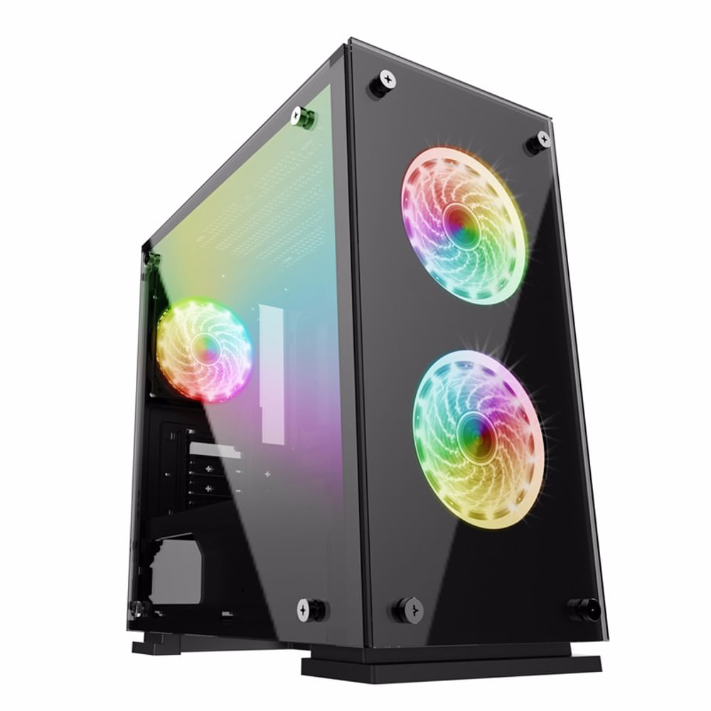 Gabinete Micro ATX - Gamemax H605-TA Preto - waz