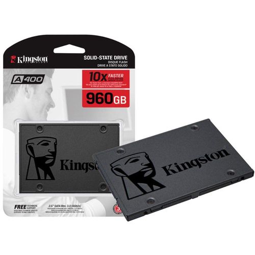 SSD - 2,5pol / SATA3 - 960GB - Kingston A400 - SA400S37/960G