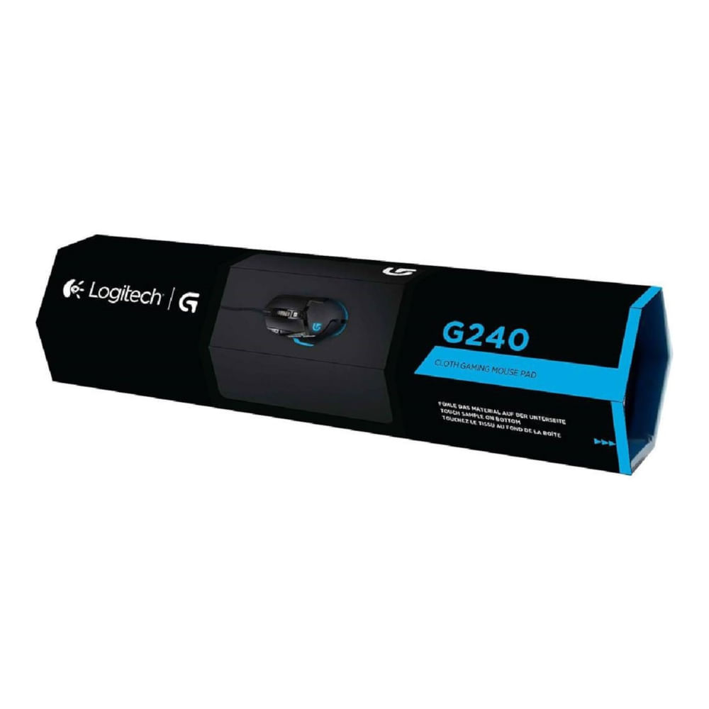 Mouse Pad Gamer Logitech Gaming G240 Cloth Control Pequeno 28cm X 34cm X  1mm - 943-000093