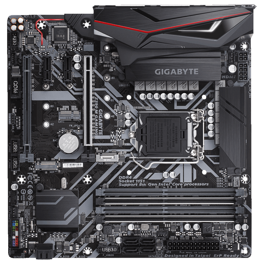 Gigabyte z390m какие процессоры поддерживает