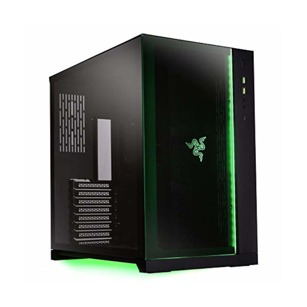 Gabinete ATX - Lian-Li Dynamic PC-O11 Razer Edition - Preto - waz