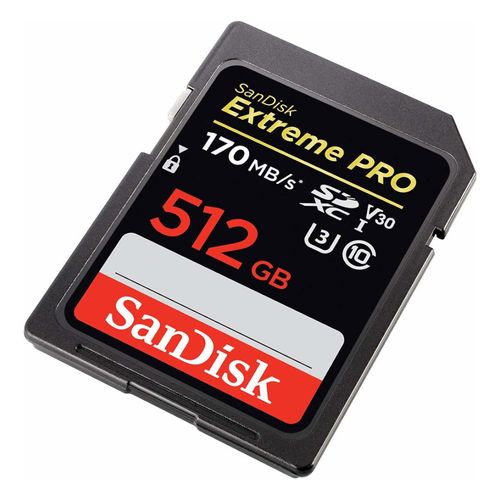 Cartão de memória - SDXC - 512GB - Sandisk Extreme Pro - SDSDXXY-512G