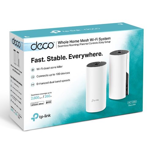 Roteador Wireless TP-LINK - AC1200 - DECO M4 Mesh (Pack c/ 2)