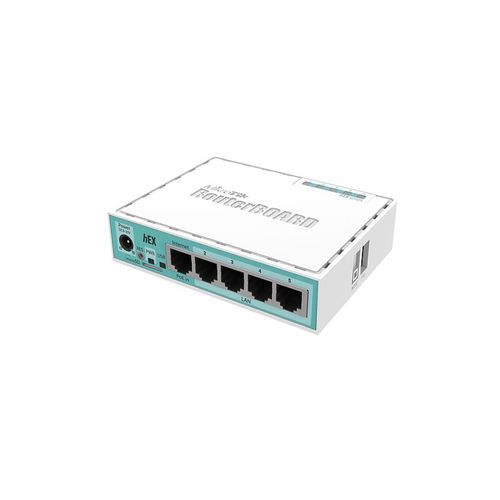 Roteador Mikrotik RB750Gr3 hEX Routerboard (5x LAN, Dual Core 880MHz CPU, 256MB RAM, USB, RB 750 Gr3)