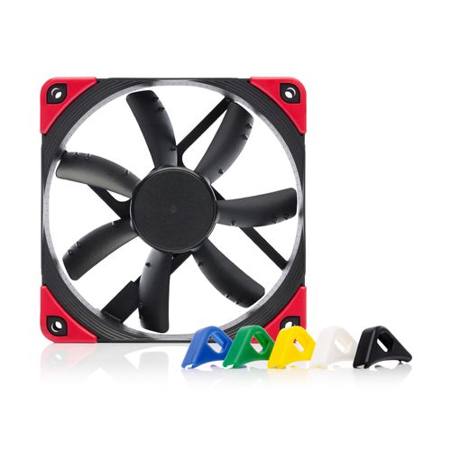 Ventoinha (Cooler) - 12cm - Noctua - NF-S12A PWM chromax.black.swap