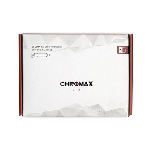 Cabo em Y p/ ventoinha - 2x 4 pinos PWM - 10cm - Noctua - NA-SYC1 chromax.red