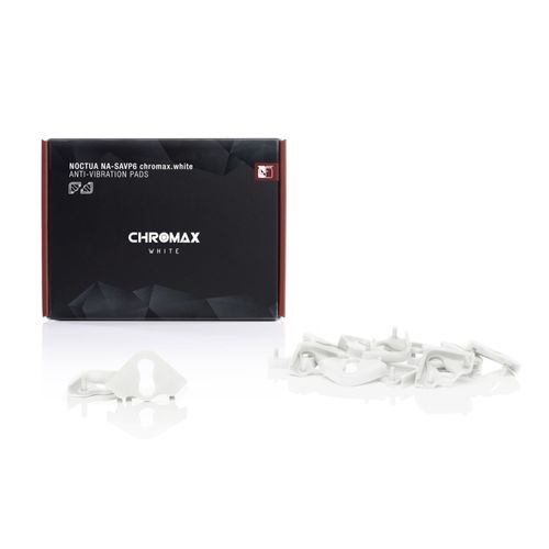Kit Anti-Vibração p/ Ventoinhas - Noctua Anti-Vibration pads NA-SAVP6 chromax.white (pack com 16 unidades, branco)