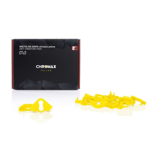 Kit Anti-Vibração p/ Ventoinhas - Noctua Anti-Vibration pads NA-SAVP6 chromax.yellow (pack com 16 unidades, amarelo)