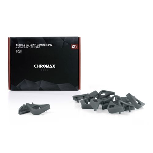 Kit Anti-Vibração p/ Ventoinhas - Noctua Anti-Vibration Pads NA-SAVP1 chromax.grey (pack com 16 unidades, cinza)