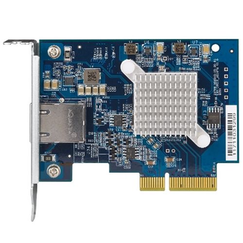 Placa de Rede QNAP QXG-10G1T Single-Port (10Gbase-T) 10GbE Network Expansion Card (1 porta 10GbE RJ-45, PCIe Gen3)