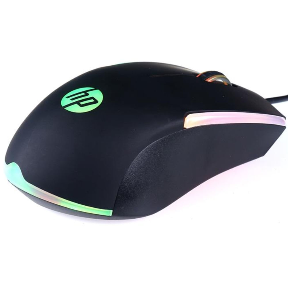 Mouse USB HP Game 1000DPI RGB Preto M160 waz