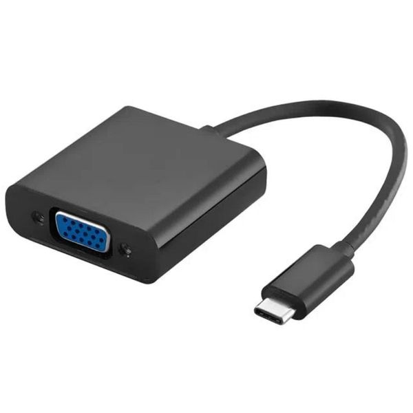 Cabo Conversor de Vídeo - USB-C 3.1 (Macho) > VGA 1080P (Fêmea) - Multilaser - WI372