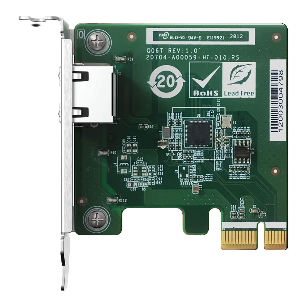 Placa de Rede QNAP QXG2G1TI225 SinglePort (10GbaseT) 2.5GbE Network