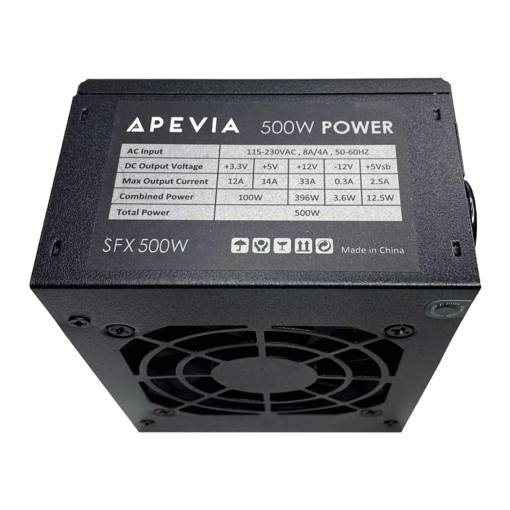 Fonte SFX - 500W - Apevia SFX-AP500W - waz