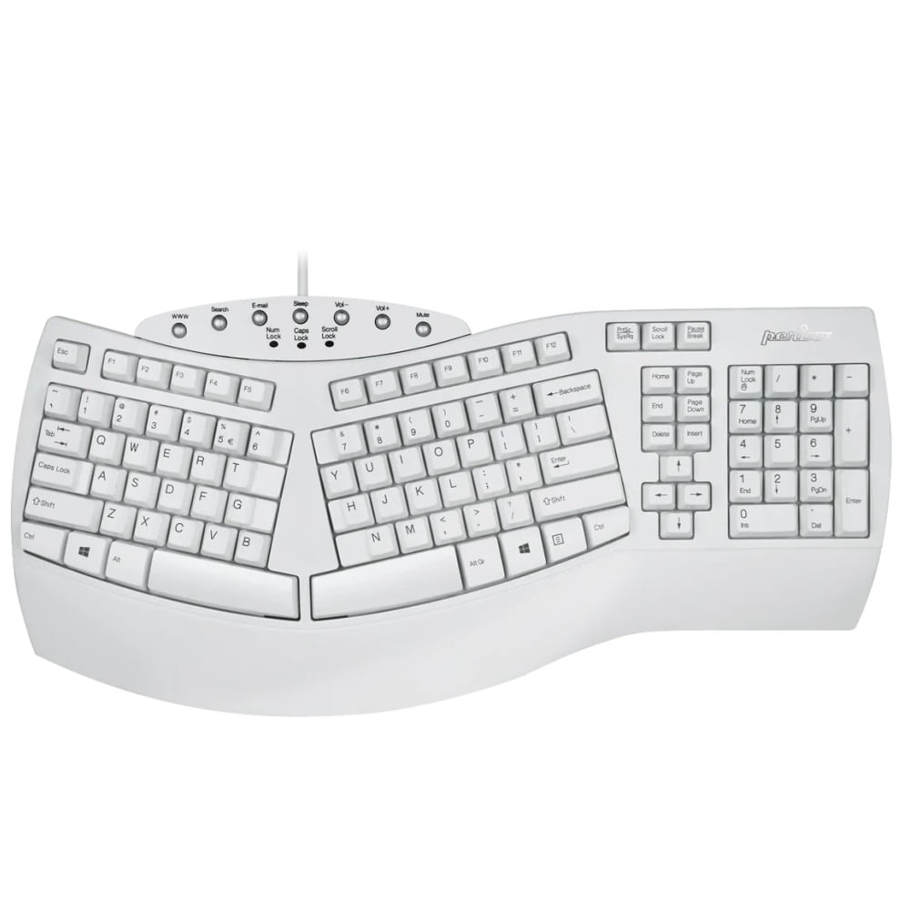 Teclado USB - Perixx PERIBOARD-512 Ergonomic (Layout Americano)