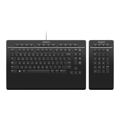 Teclado - USB - 3D Connexion - (Com teclado numerico wireless) 3Dx-700090 (Layout Americano)