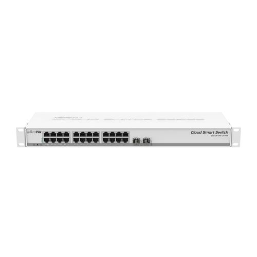 Switch Mikrotik Router 24 Portas Gerenciável - 10/100/1000 2-SFP+ - CSS326-24G-2S+RM