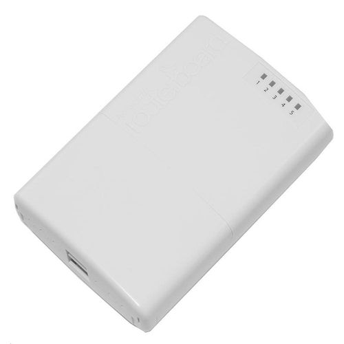 Roteador Mikrotik RB750P-PBr2 Routerboard (5x LAN, 650MHz CPU, 64MB RAM)