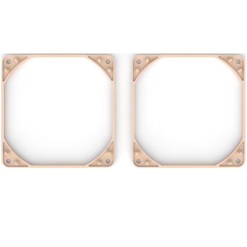 Espaçadores p/ ventoinhas Noctua - Inlet side spacers NA-IS1-12 SX2 (p/ fans de 120mm, kit com 2 unidades, marrom)
