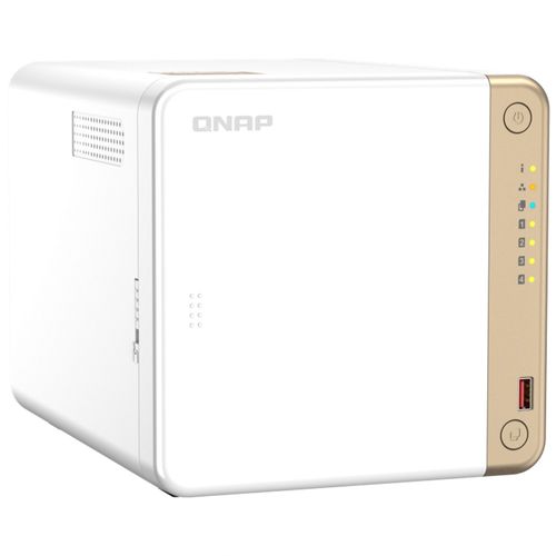 NAS QNAP 4 baias TS-462-4G-BR (Celeron dual-core N4505, 4GB, 1x 2.5GbE LAN, HDMI, M.2 Gen3 x1, s/ HD)
