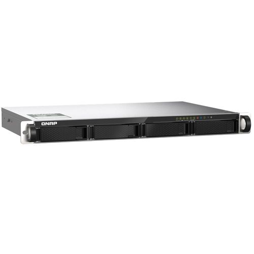 NAS QNAP 4 baias Rack TS-435XeU-4G-_ 1U (Marvell 4-cores, 2.2GHz, 4GB, 2x 2.5GbE LAN, PCI-e Gen3 x1, s/ HD)