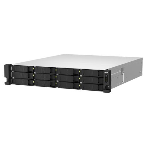 NAS QNAP 18 baias 2U - TS-h1887XU-RP-E2334-16G-_ (Intel Xeon Xeon E-2334 4-core, 3.4GHz, 16GB, 2x 10GBASE-T)